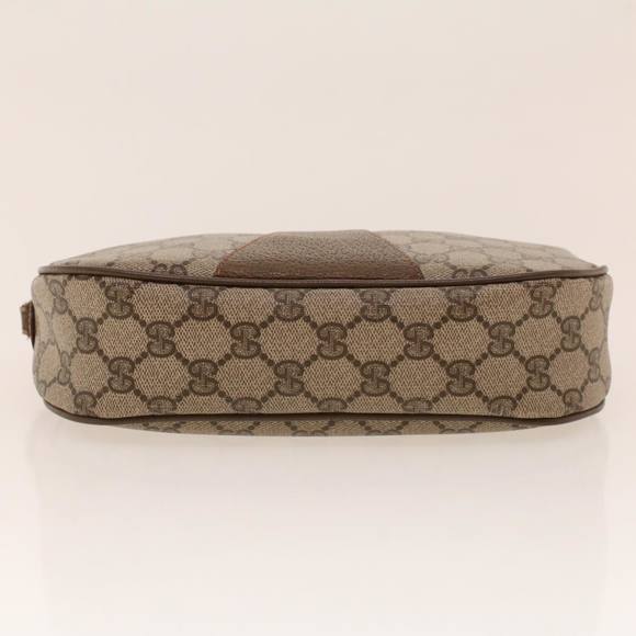 GUCCI GG Canvas Web Sherry Line Clutch Bag Beige Red Green 8901034 Auth 42098 - Picture 6 of 16